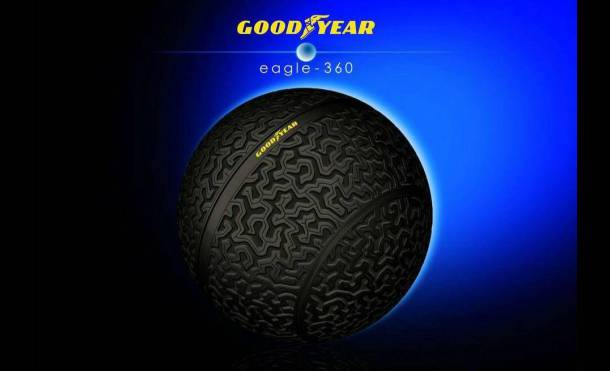 Neumáticos Goodyear presenta sus nuevas ruedas esféricas.