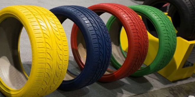 historia de los colores de los neumáticos