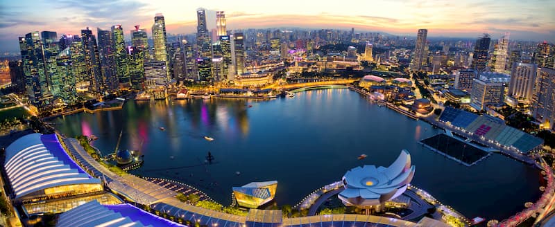 El GP de Singapur desde arriba