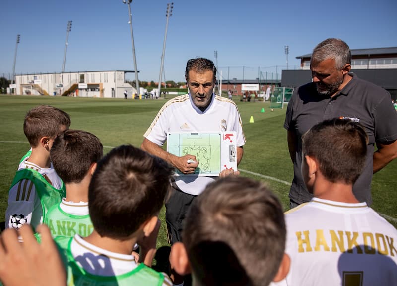 El real madrid en hungria con hankook