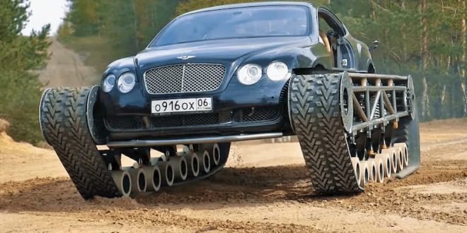 Este es el Bentley con oruga. Bentley Continental GT Ultratank