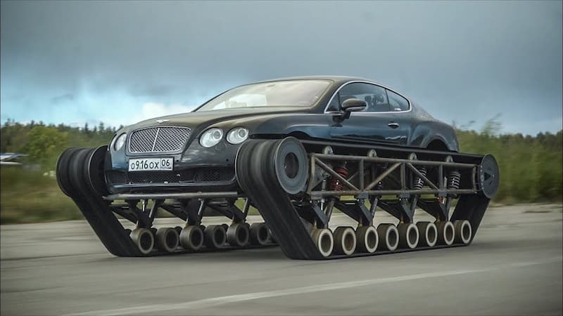 Este es el Bentley con oruga. Bentley Continental GT Ultratank