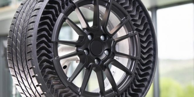Michelin el neumático a prueba de pinchazos Uptis recibe tres premios