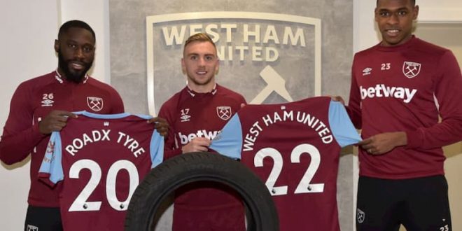 RoadX Tires patrocina al West Ham