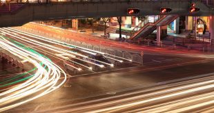 traffic junctions at night