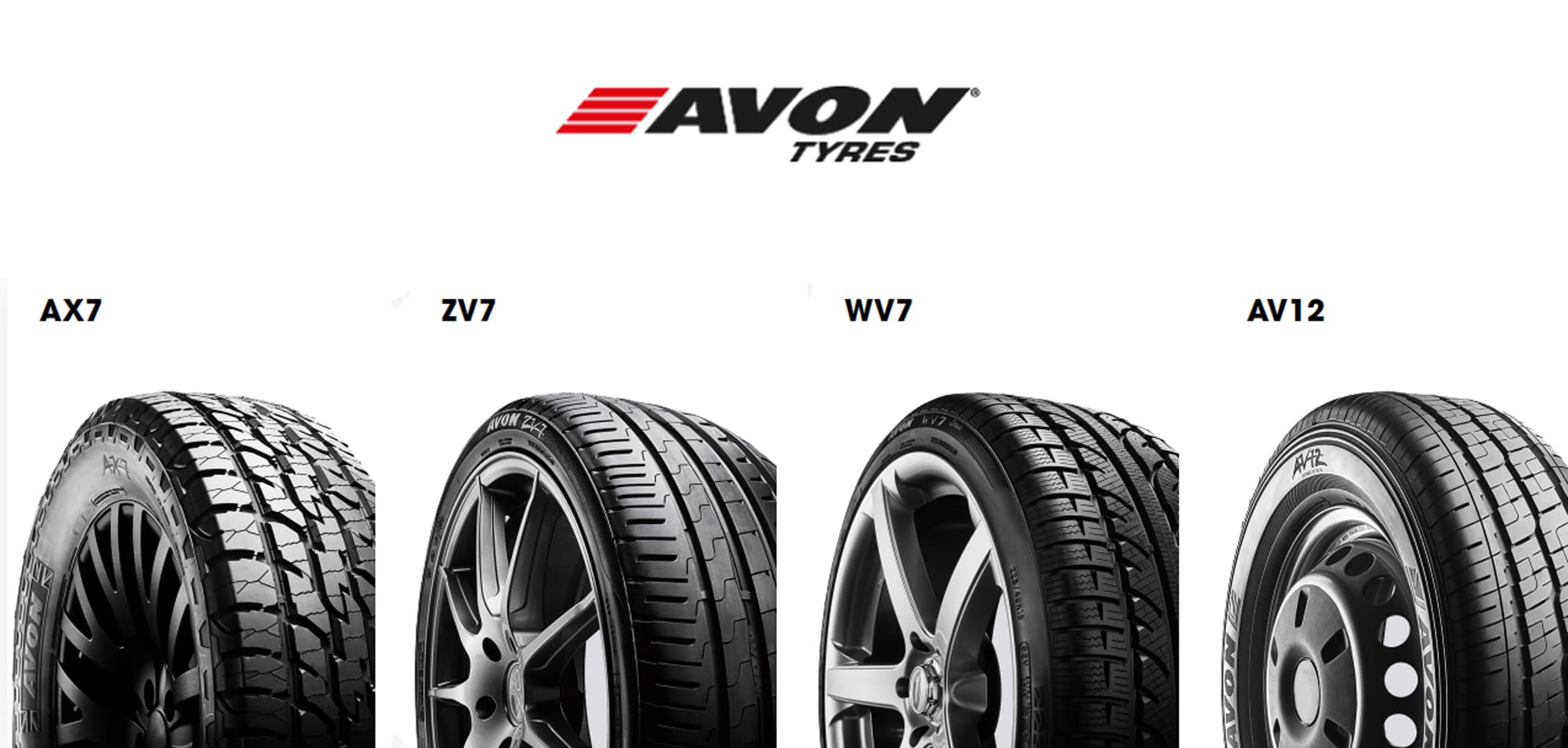Modelos de Neumáticos Avon Tyres