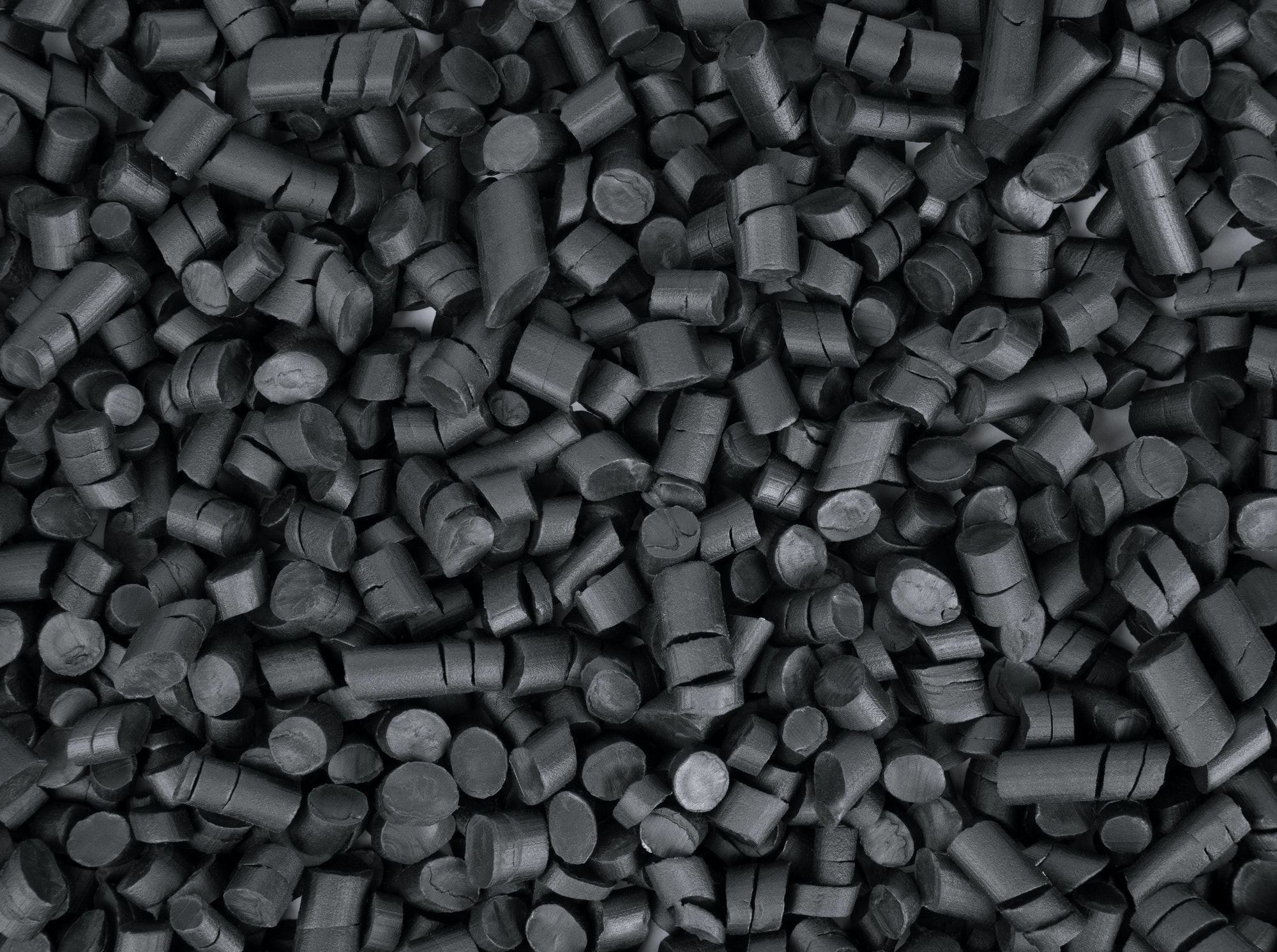 Black rubber granules