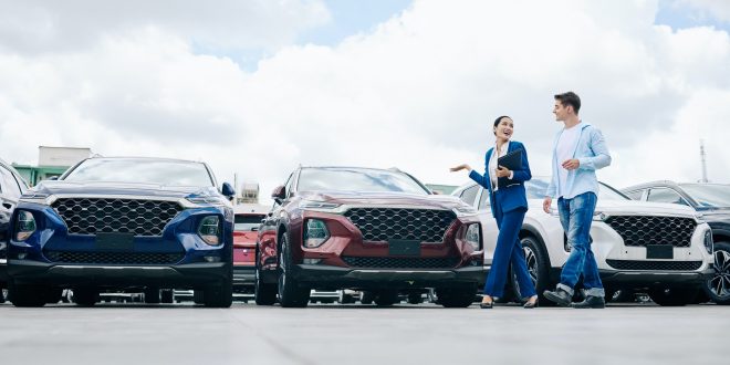 Buying new car concept