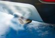 Car exhaust while leaving a smoke.