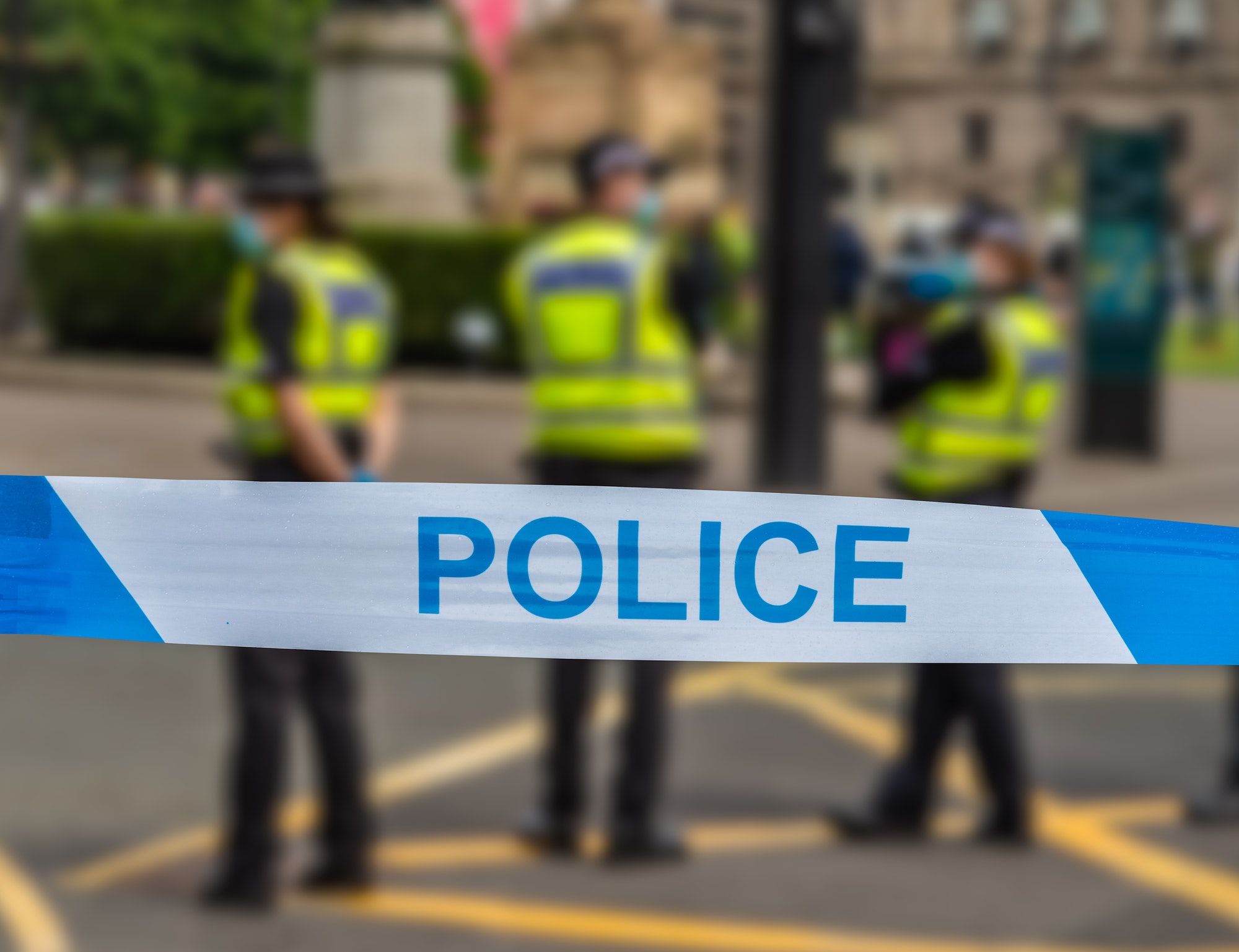 Glasgow Police At An Incident