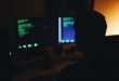 Hacker working