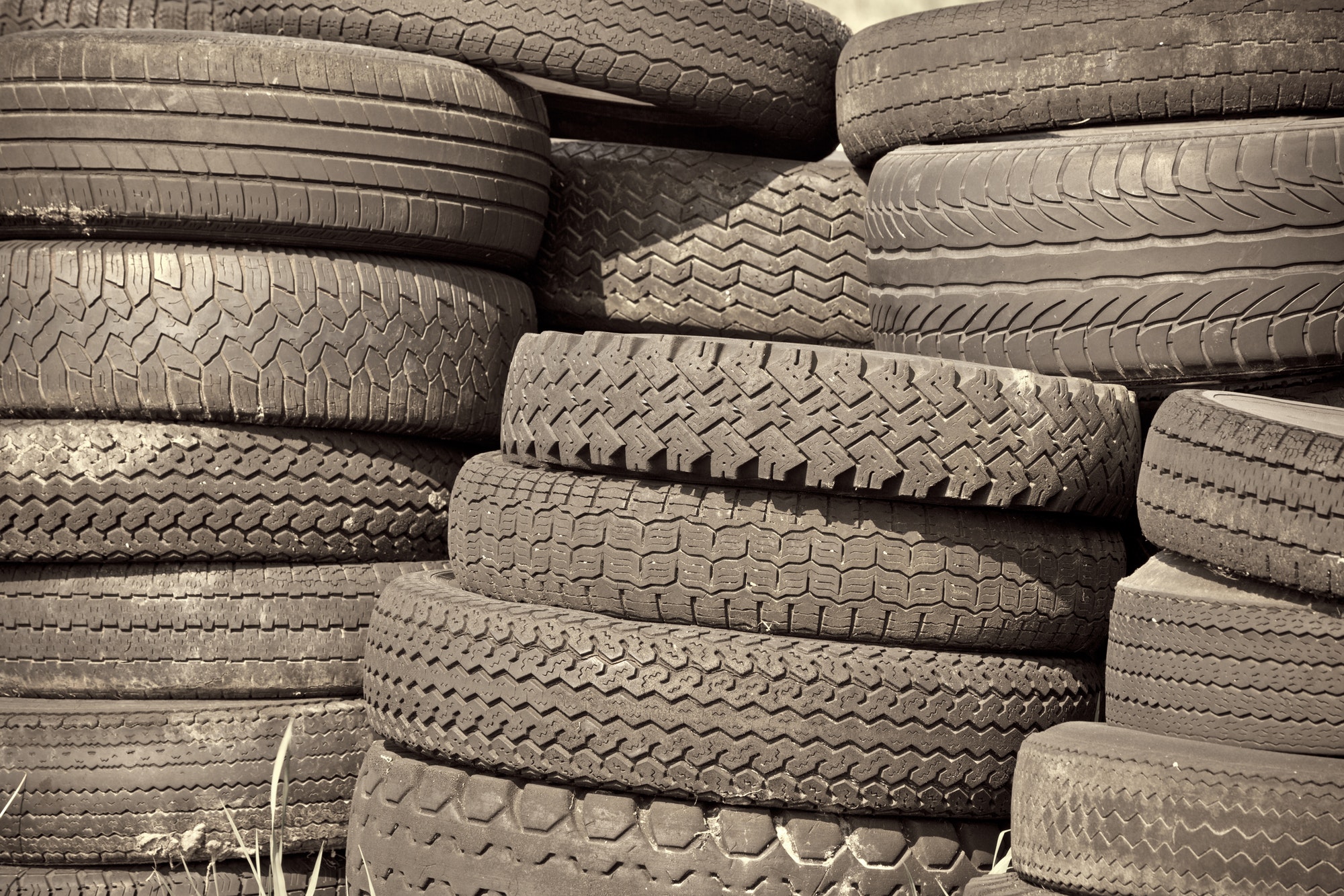 Pile of old tires