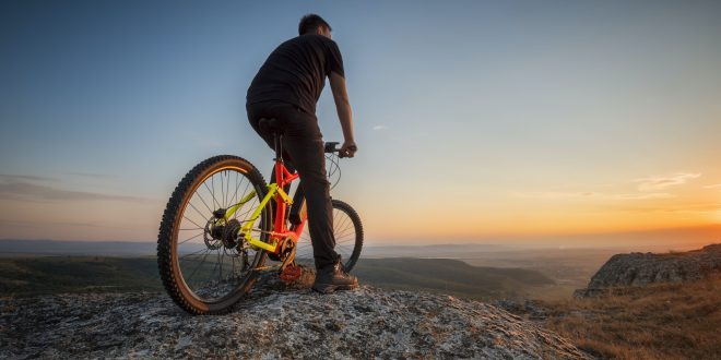 Sunset with a bike