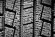 Winter tire background