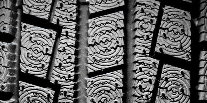 Winter tire background