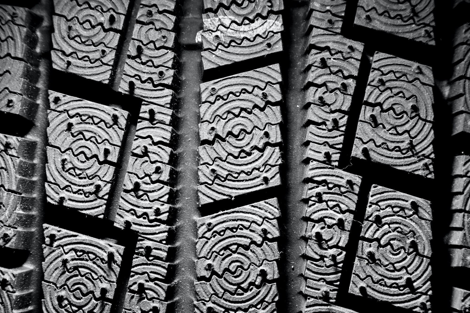 Winter tire background