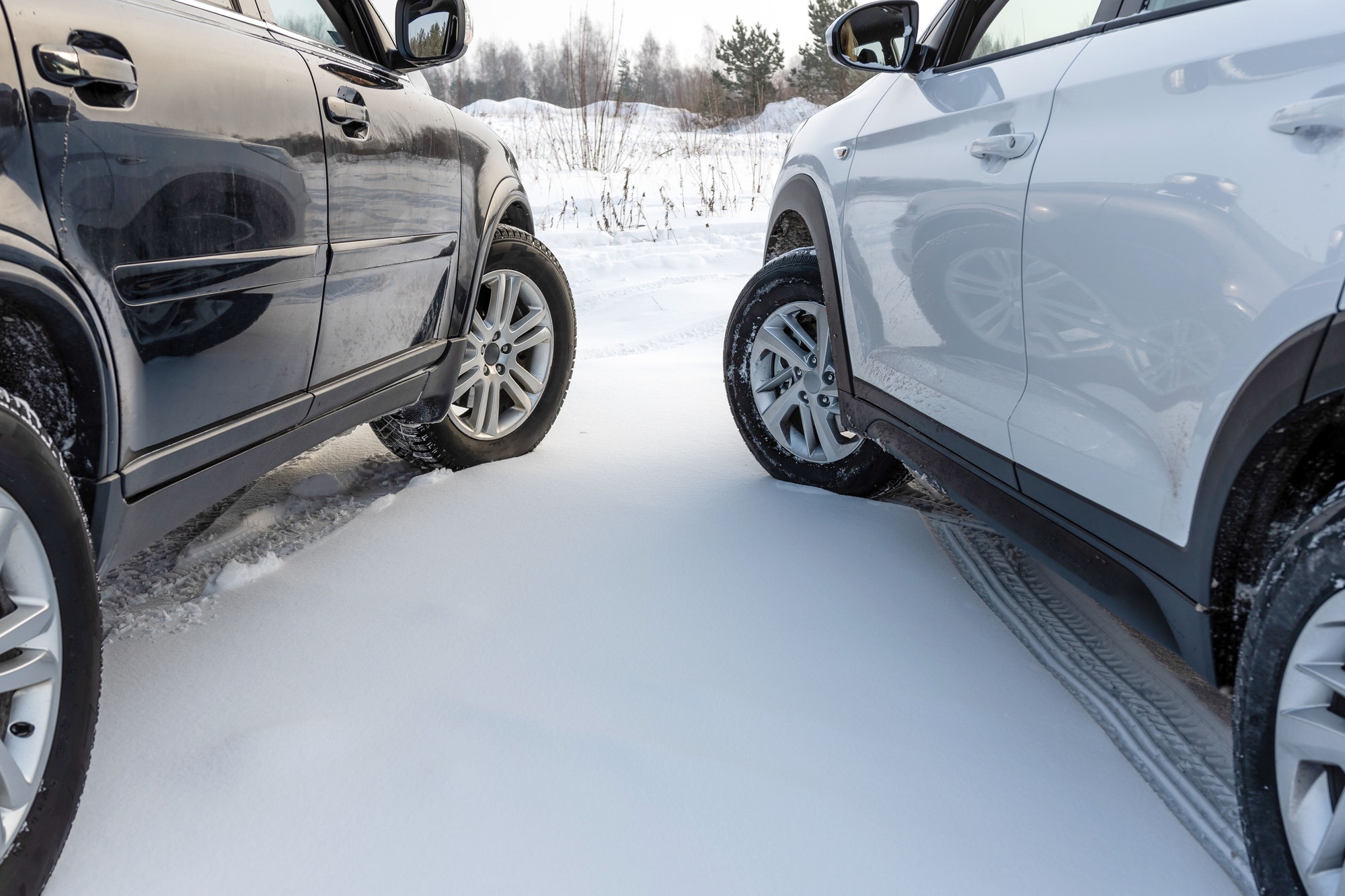 Coches con neumáticos de invierno