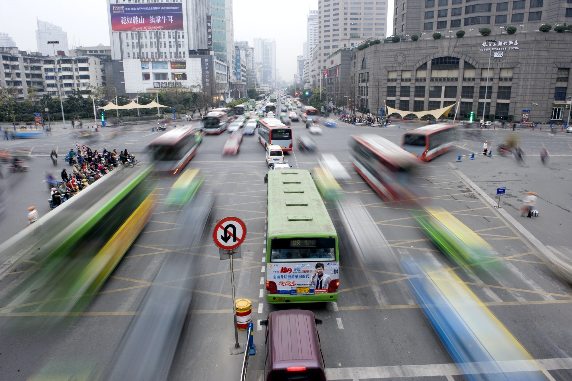 Tráfico en Shanghái