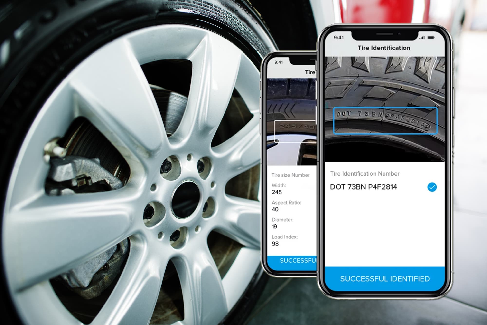 Llega la app que reconoce la medida de los neumáticos