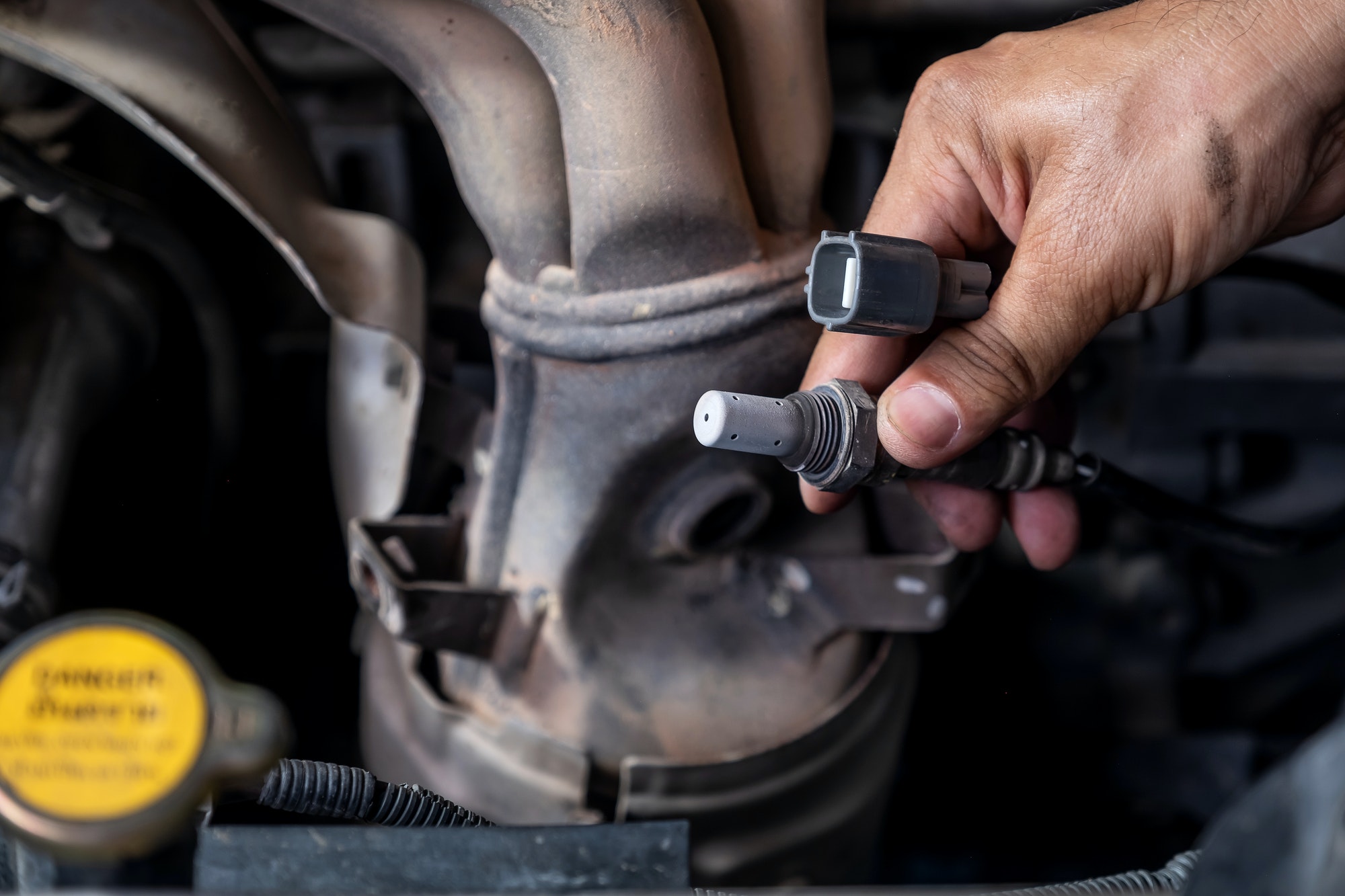 El sensor de temperatura del motor