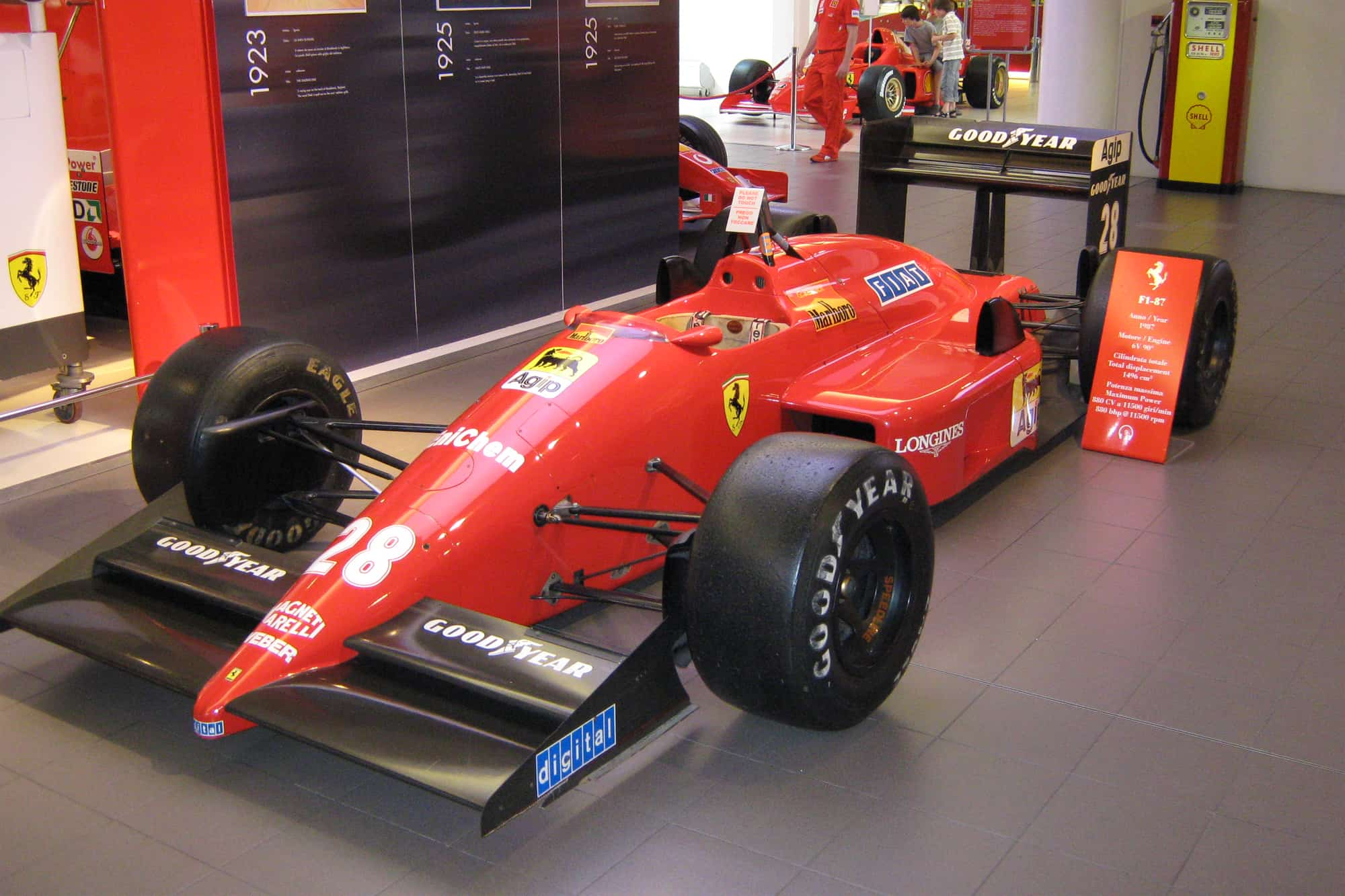 Ferrari_F1-87 con neumáticos Goodyear