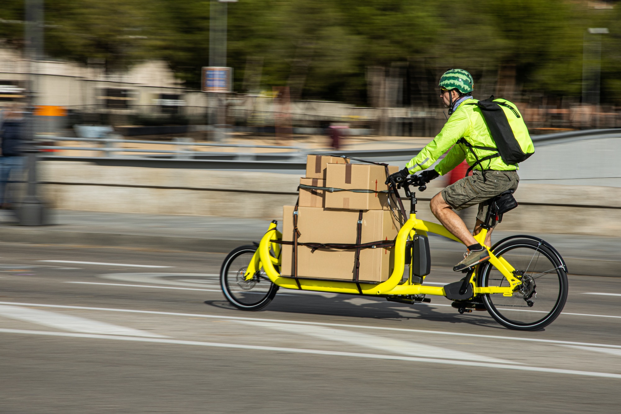 Una cargo bike en la ciudad
