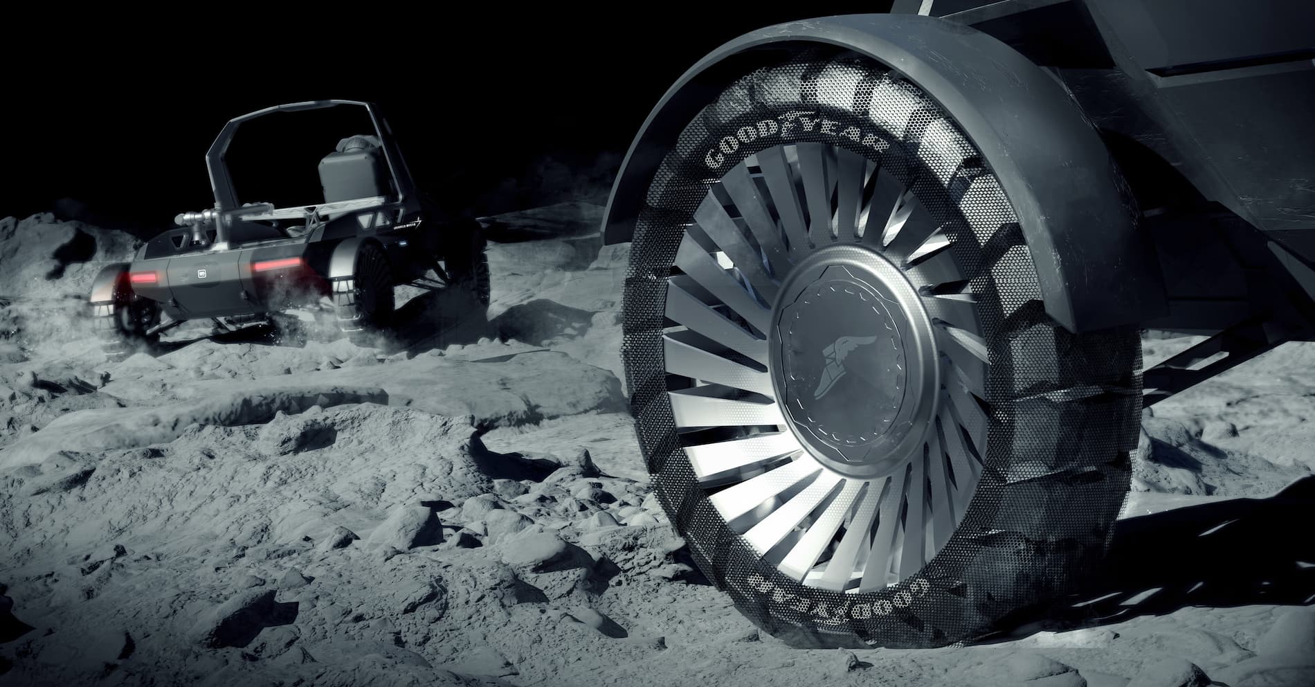 Los neumáticos sin aire de Goodyear están listos para la Luna