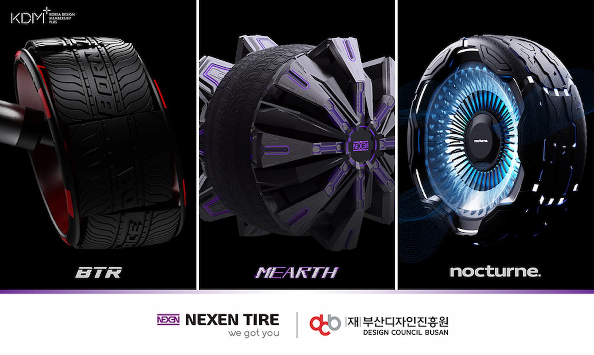Nexen presenta tres nuevos prototipos de neumáticos del futuro