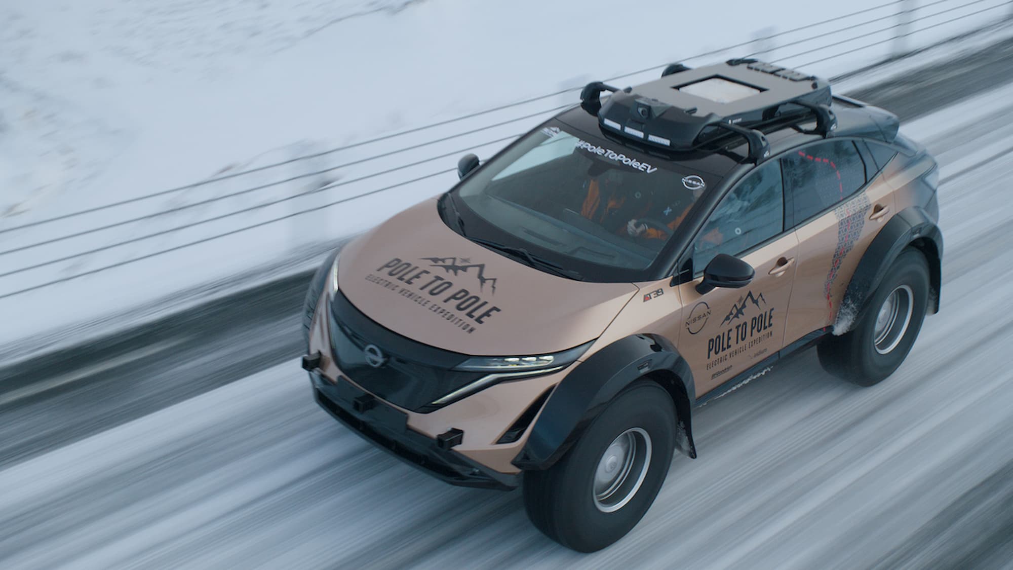 Nissan Ariya, el coche que irá de Polo a Polo con neumáticos BFGoodrich de 39″