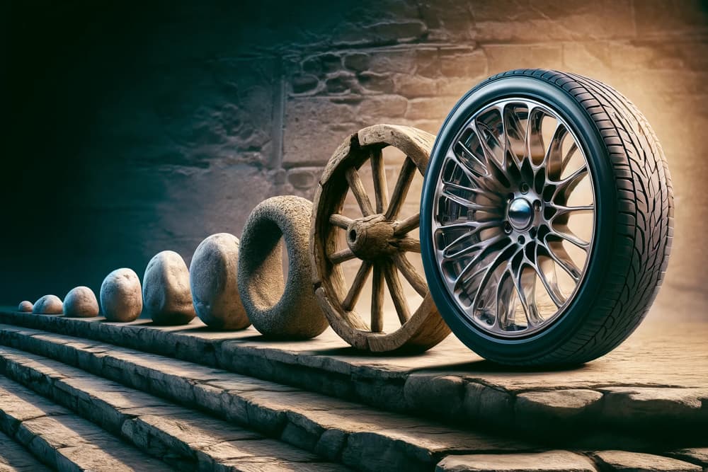 Cuándo se inventó la rueda