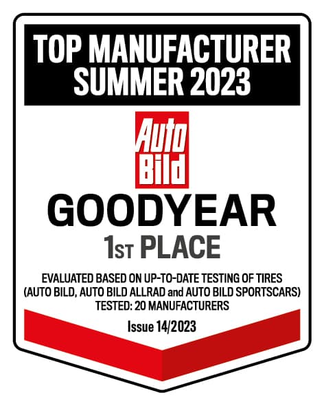 La gama de verano Goodyear n.1 según Auto Bild