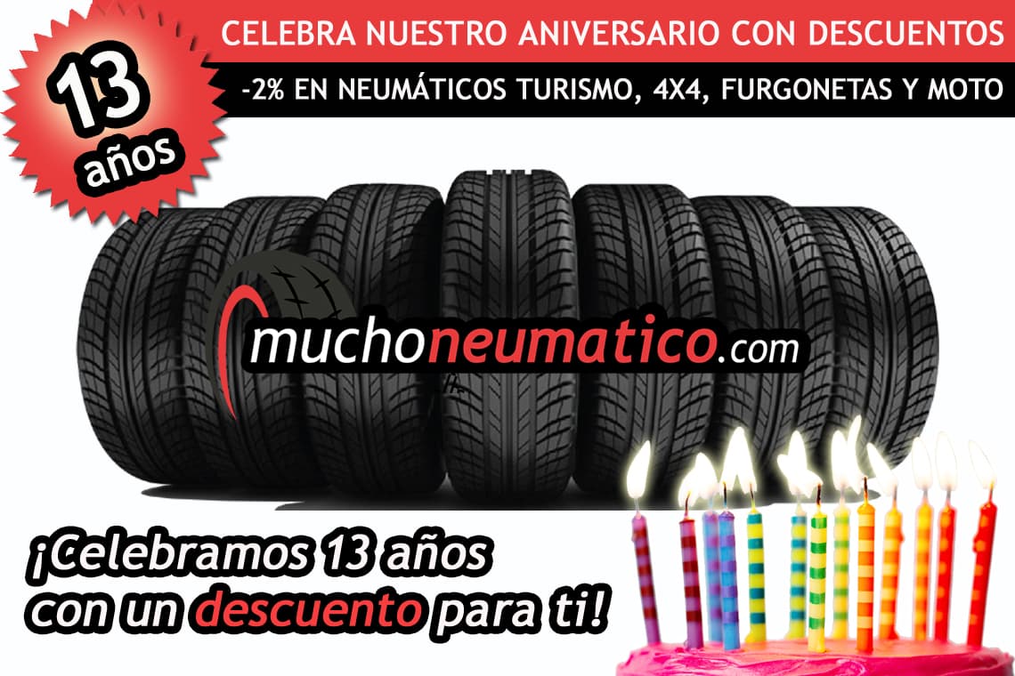 Muchoneumatico.com cumple 13 años