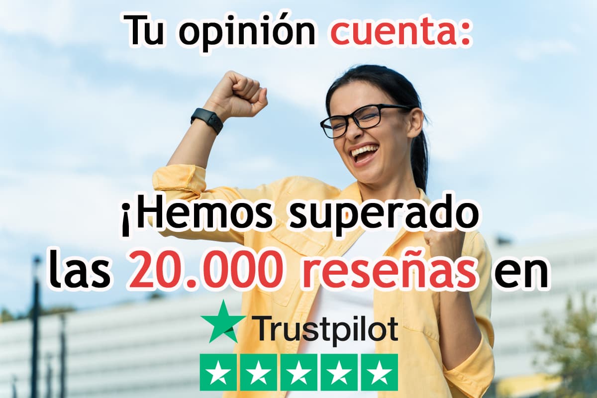 Muchoneumatico.com alcanza las 20.000 reseñas en TrustPilot