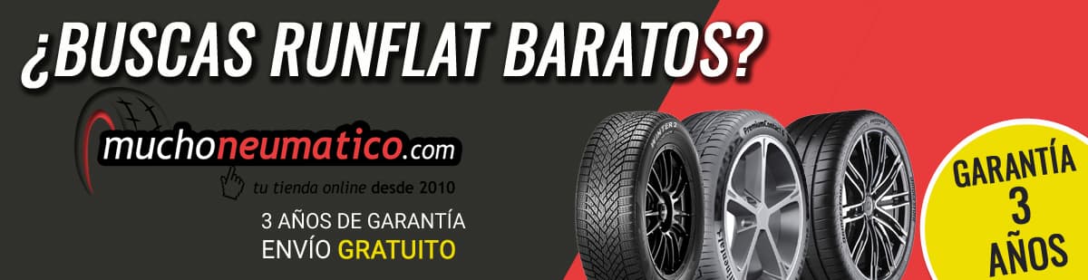 Compra neumáticos runflat online