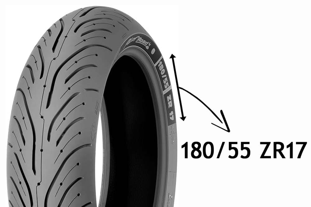 Ejemplo medida neumático de moto