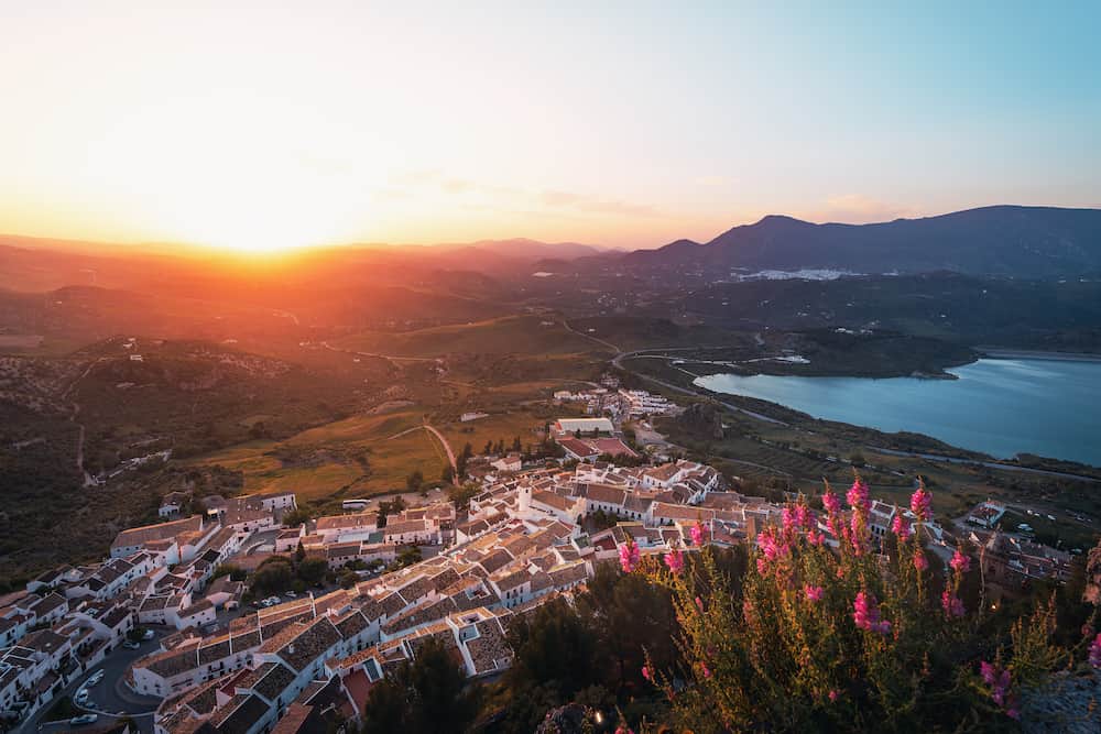 Vista aerea de Zahara de la Sierra