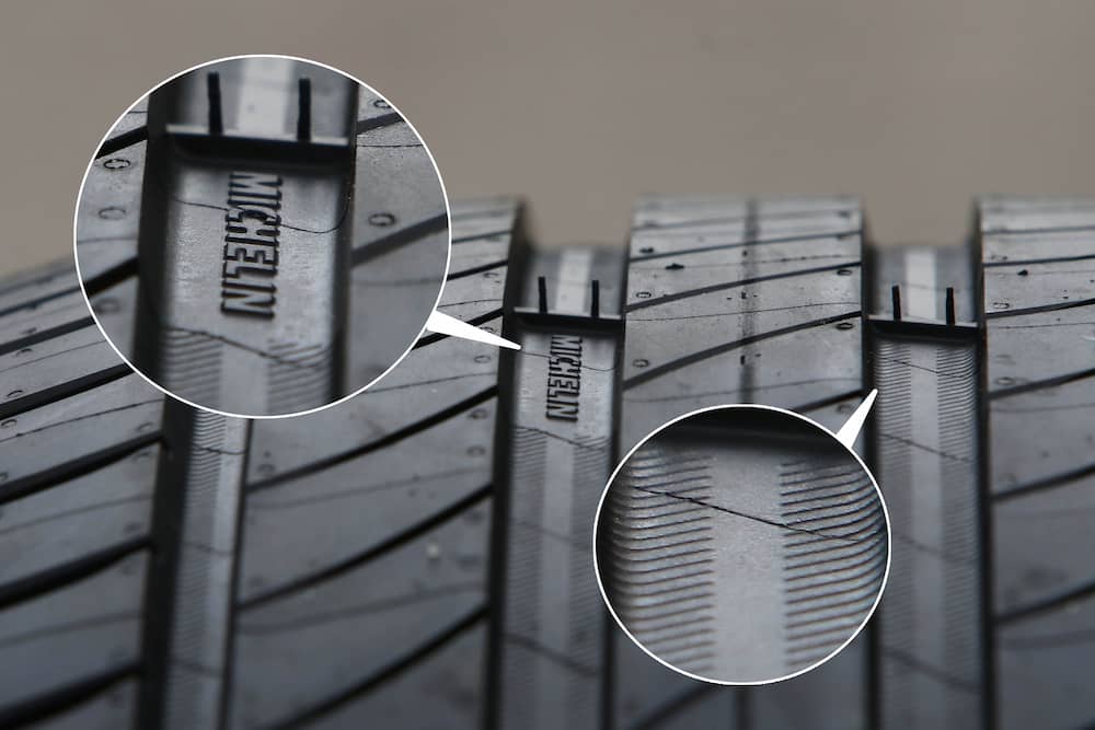 detalle de la banda de rodadura del Michelin Primacy 4