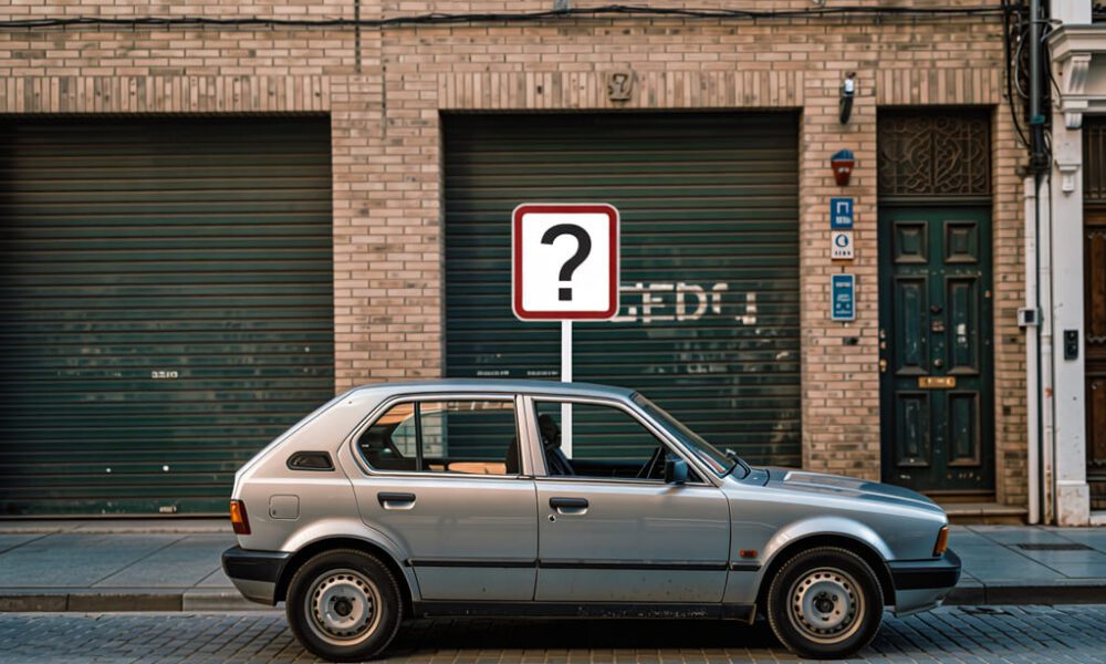 aparcar frente a un garaje sin vado