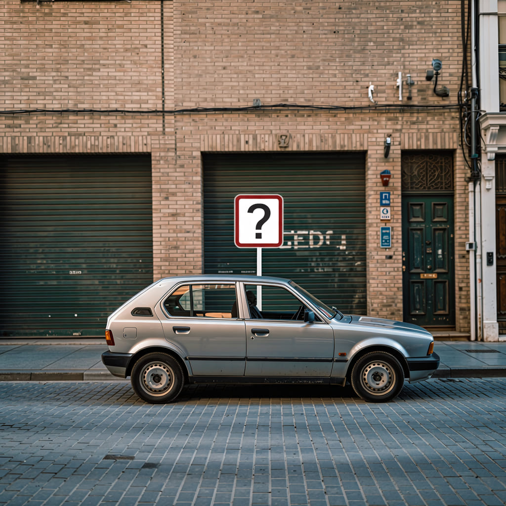 aparcar frente a un garaje sin vado