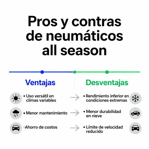 Neumáticos All Season ventajas