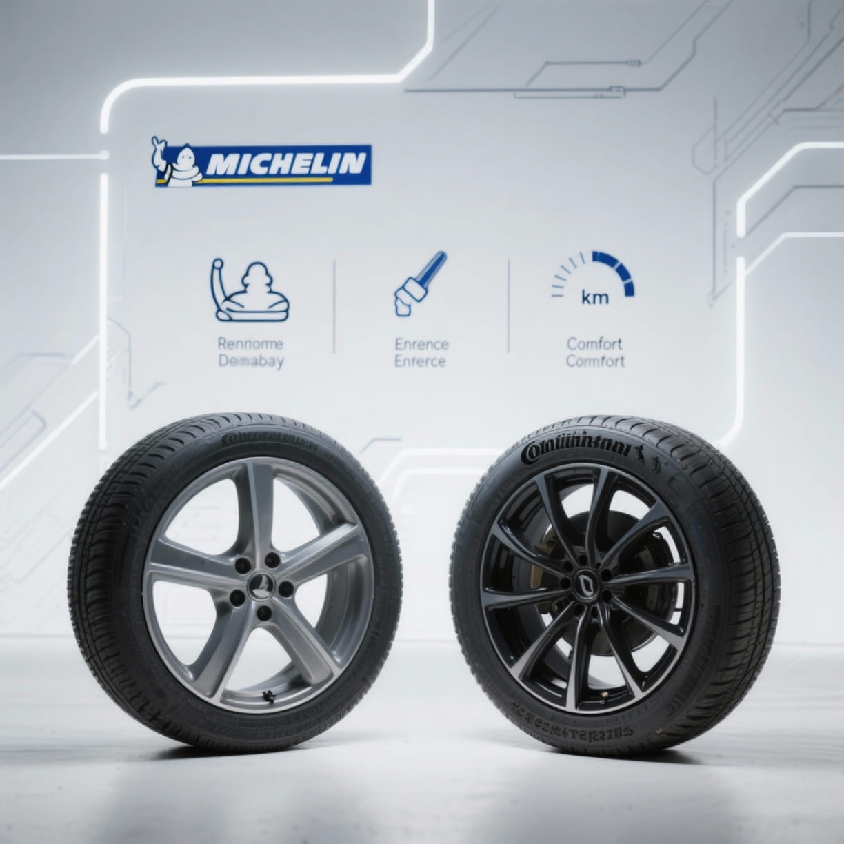 225 45 r18 Michelin y Continental