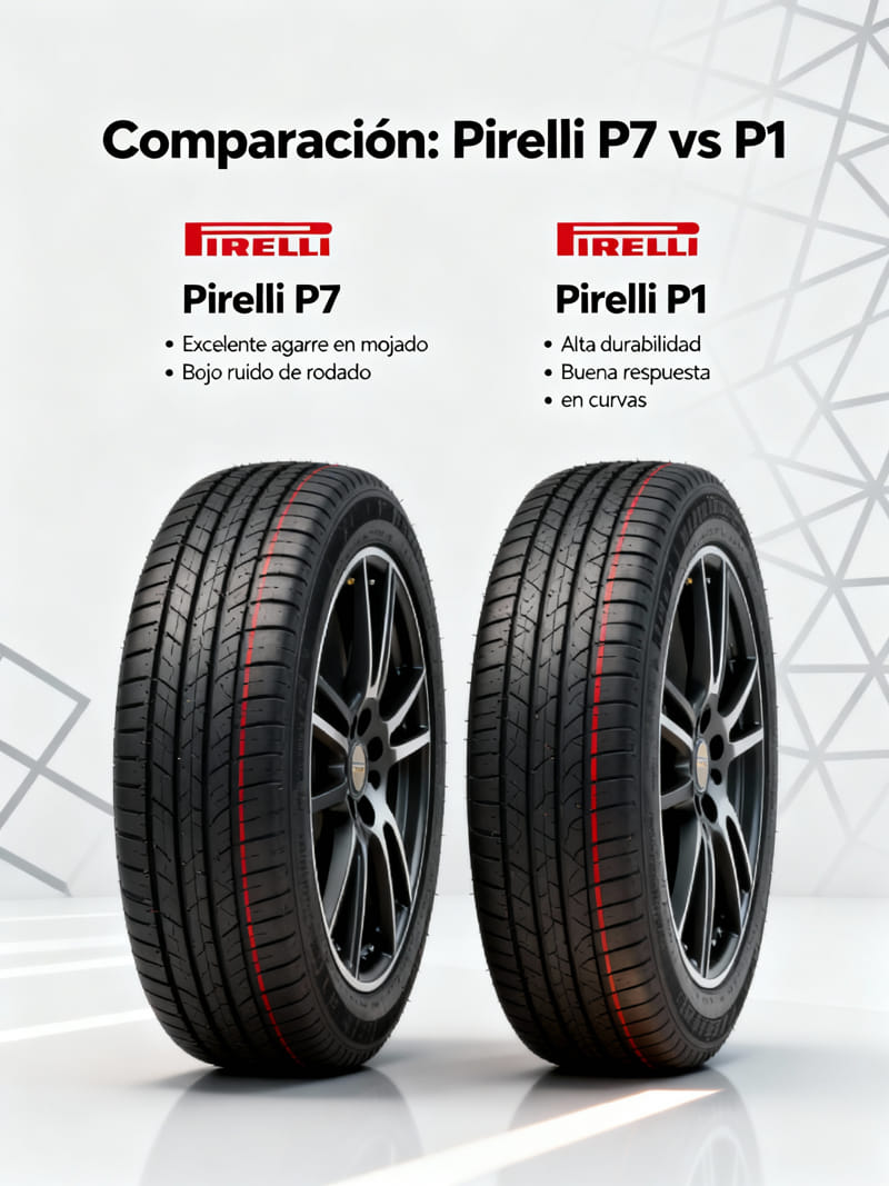 Pirelli P7 vs el P1