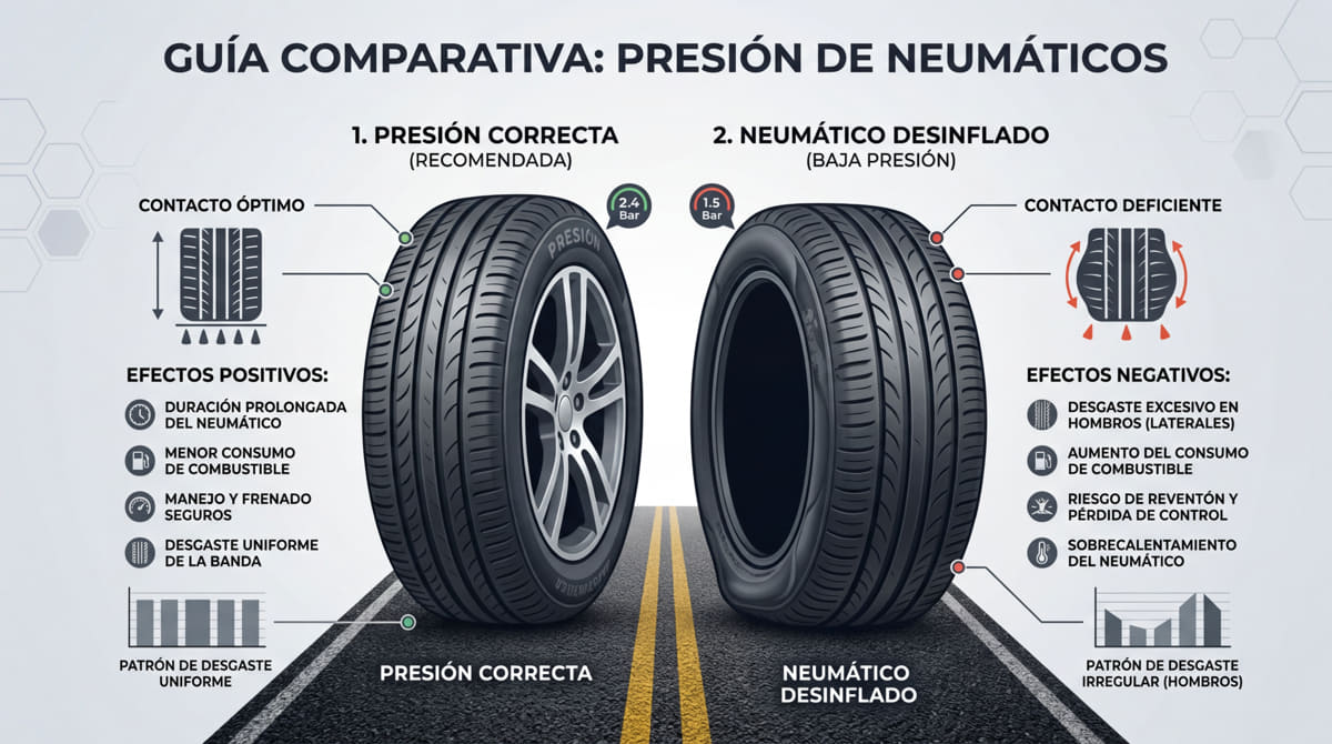 guia de presion neumaticos