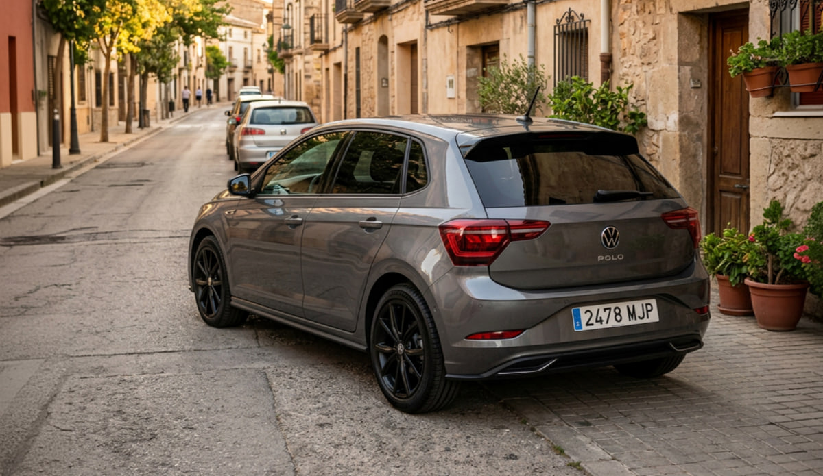 Imagen realista de uso diario de neumáticos 155/70 R13 en entorno urbano, destacando su aplicación en coches compactos y conducción en ciudad.