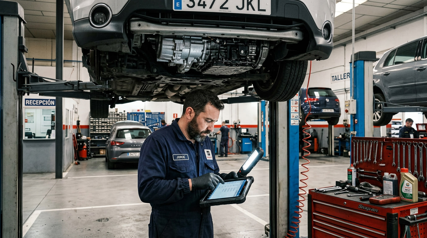 diagnosis electronico transmision CVT taller mecanico