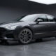 Coche en estudio con neumáticos Kumho Ecsta HS52 destacando diseño y calidad premium.