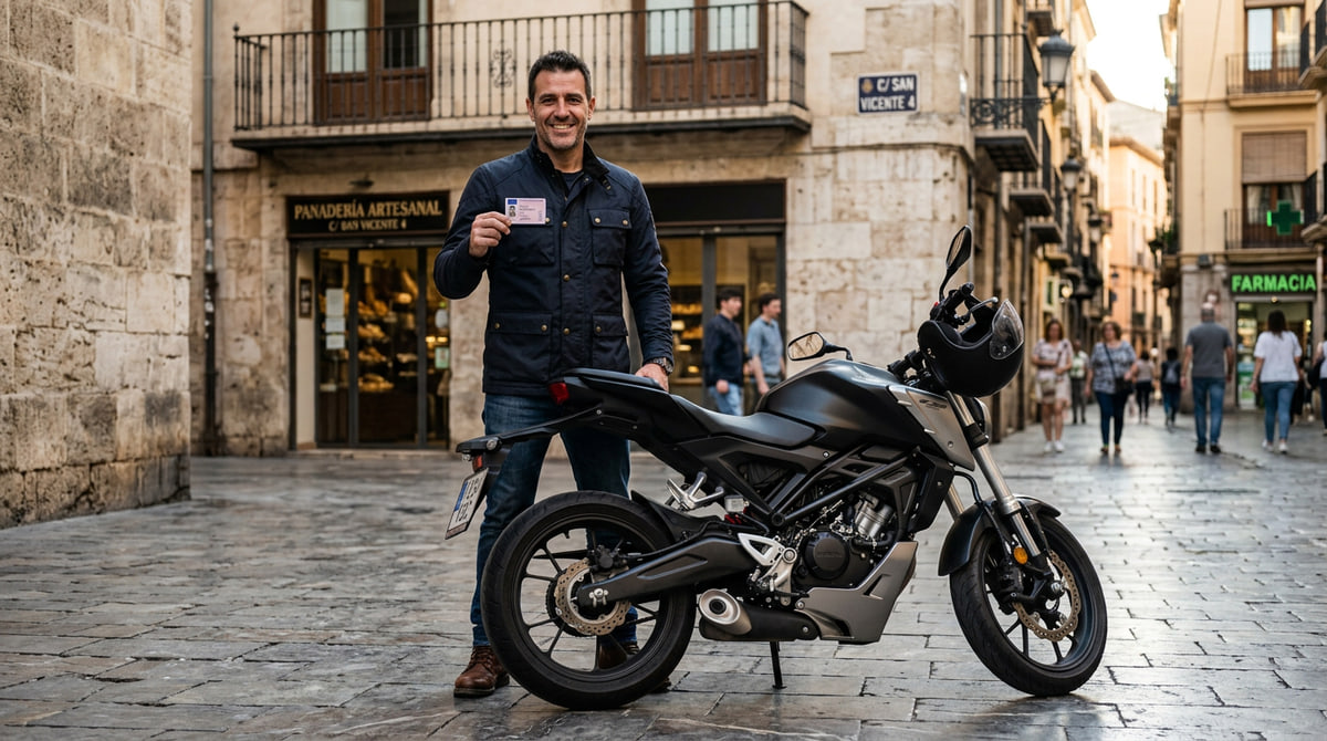Imagen relacionada con los requisitos para conducir una motocicleta de 125 cc con el permiso B y tres años de antigüedad.