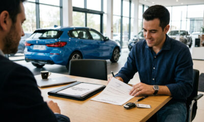Escena de preparación de documentación necesaria para vender un coche de segunda mano de forma ordenada y profesional.