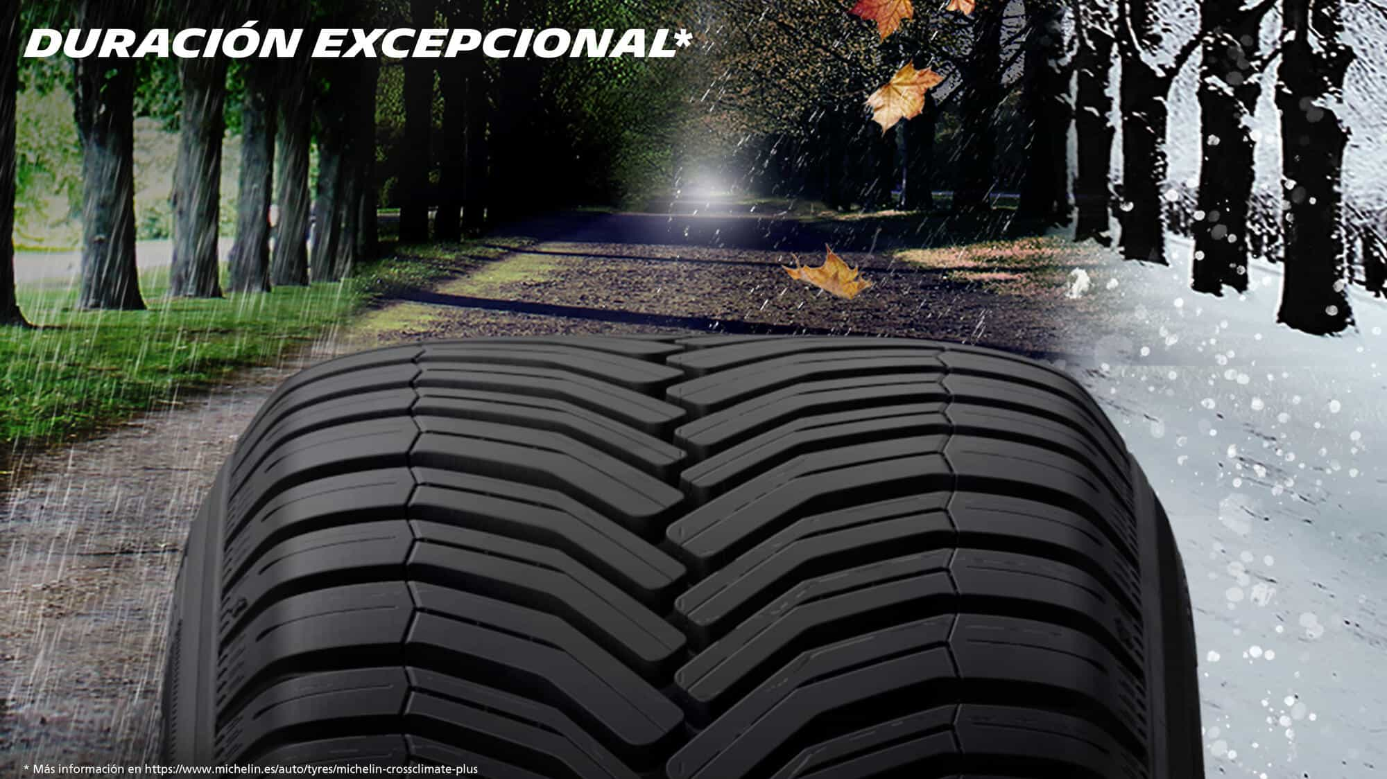 Duración excepcional de los Michelin CrossClimate+