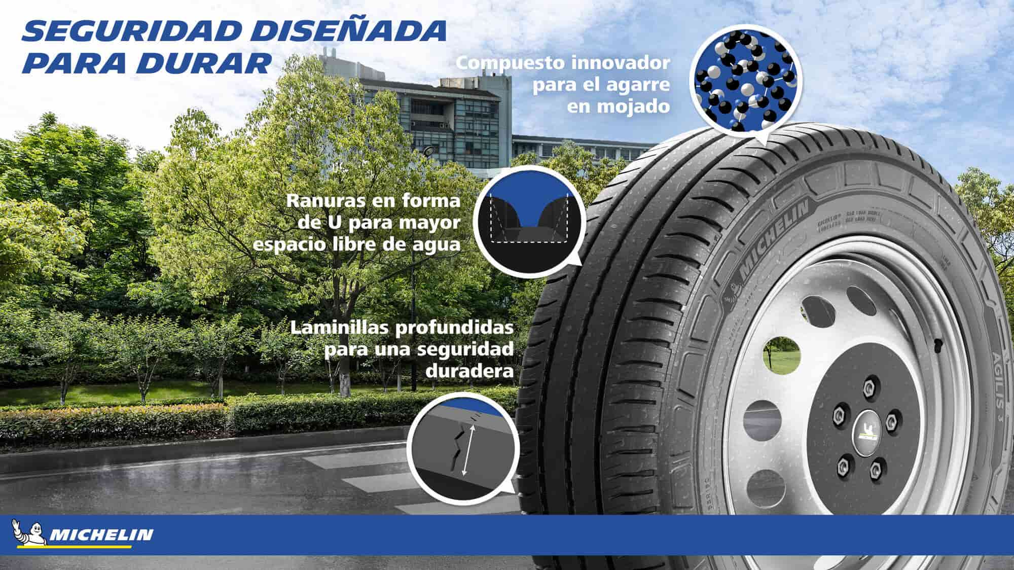 Beneficios de los neumáticos Michelin Agilis 3